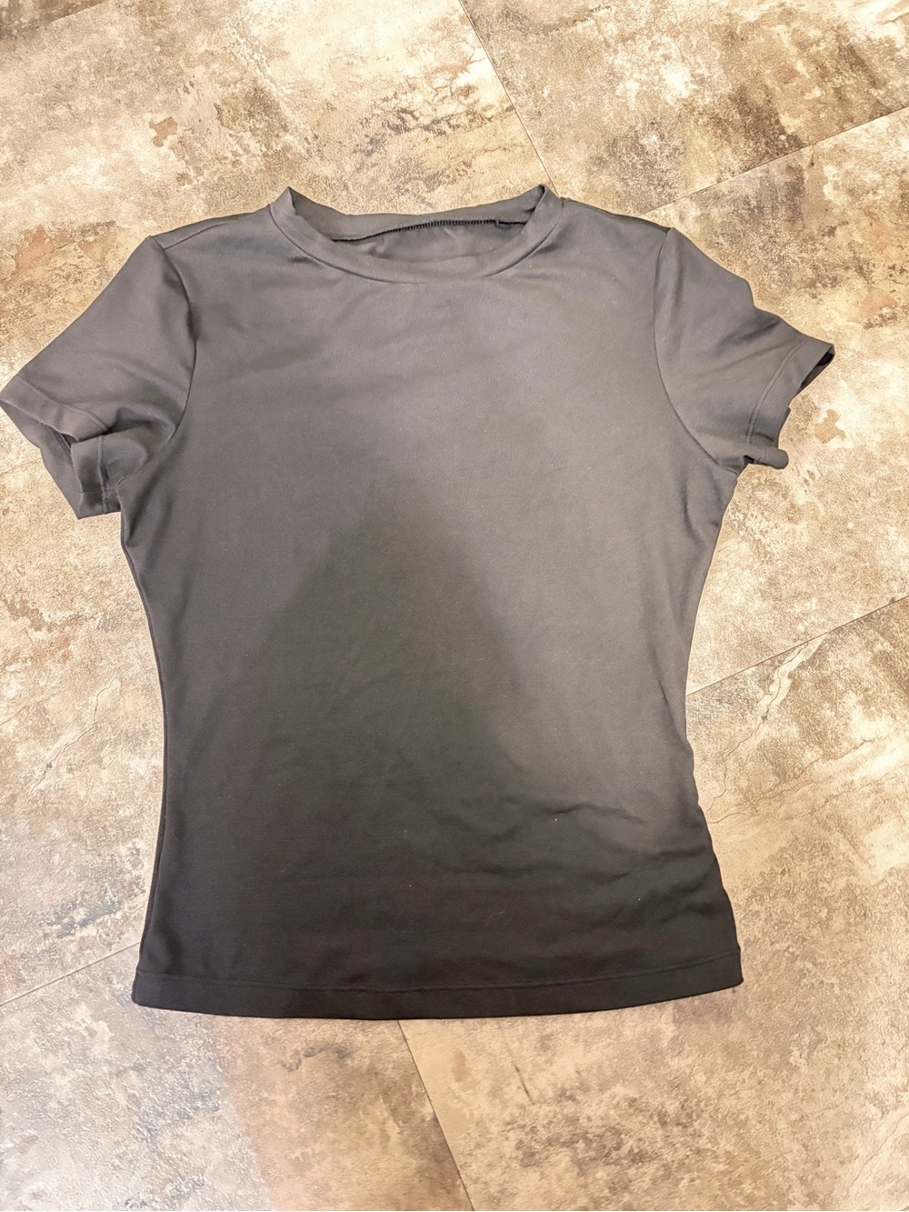 Women's Crew Neck Short Sleeve compressionshirt - Black